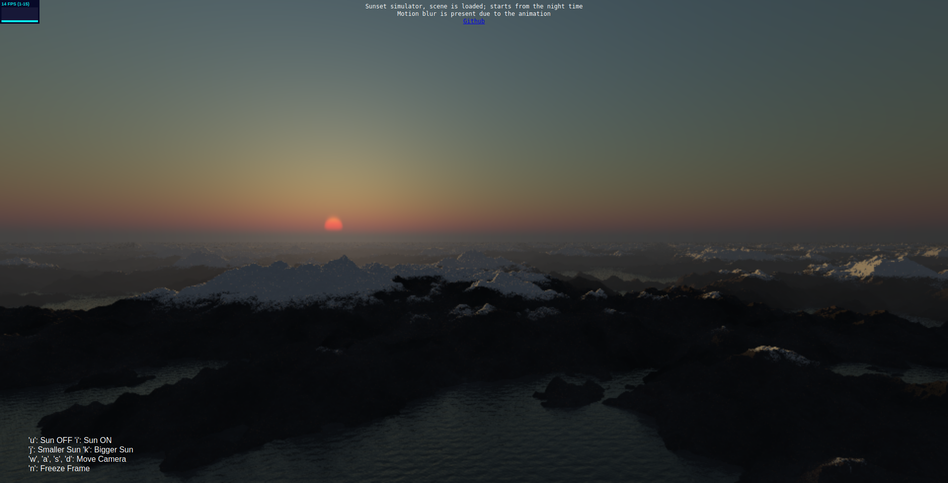 Sunset Sim Demo