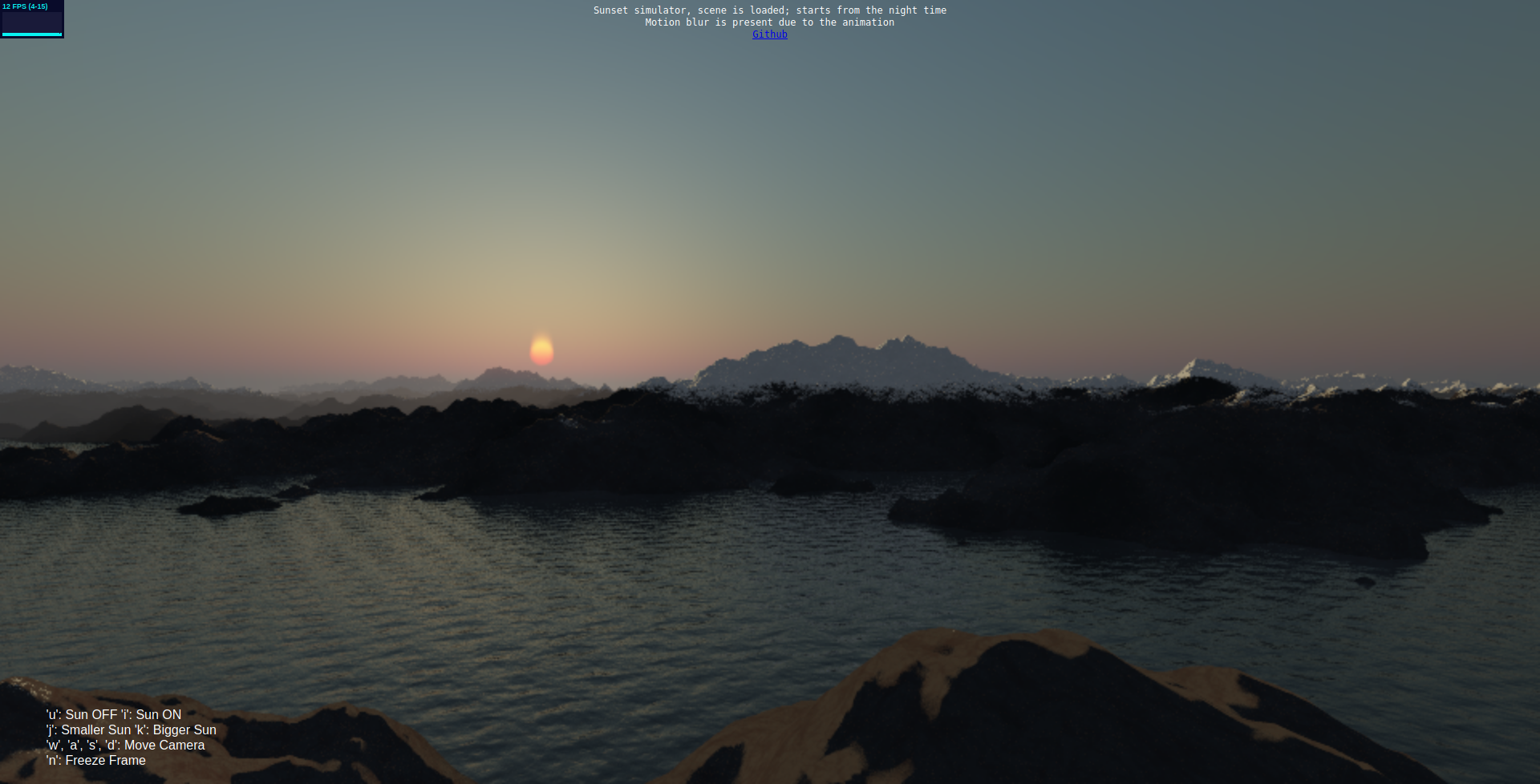 Sunset Sim Demo