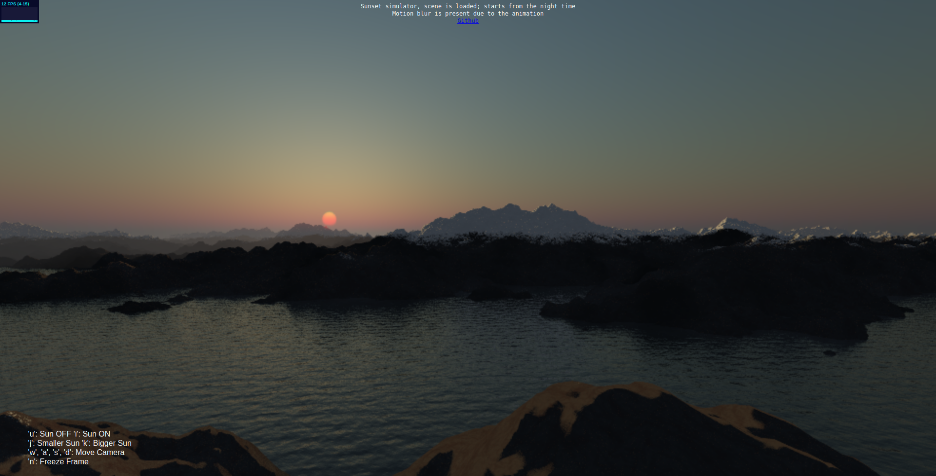 Sunset Sim Demo